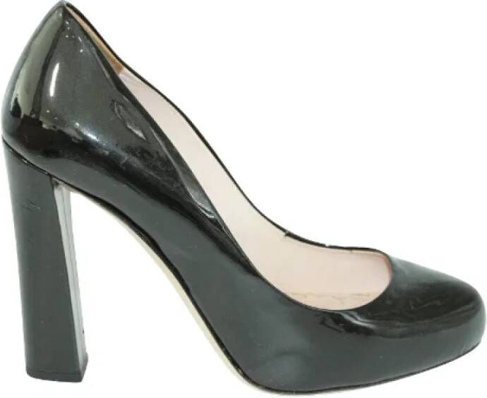 Miu Pre-owned Leather heels Black Dames