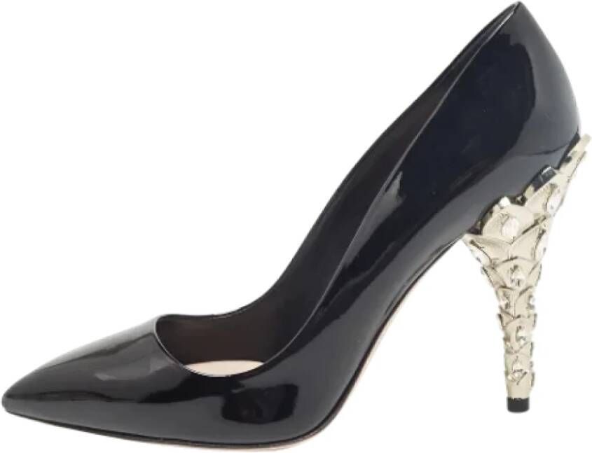 Miu Pre-owned Leather heels Black Dames