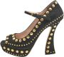 Miu Pre-owned Leather heels Black Dames - Thumbnail 1