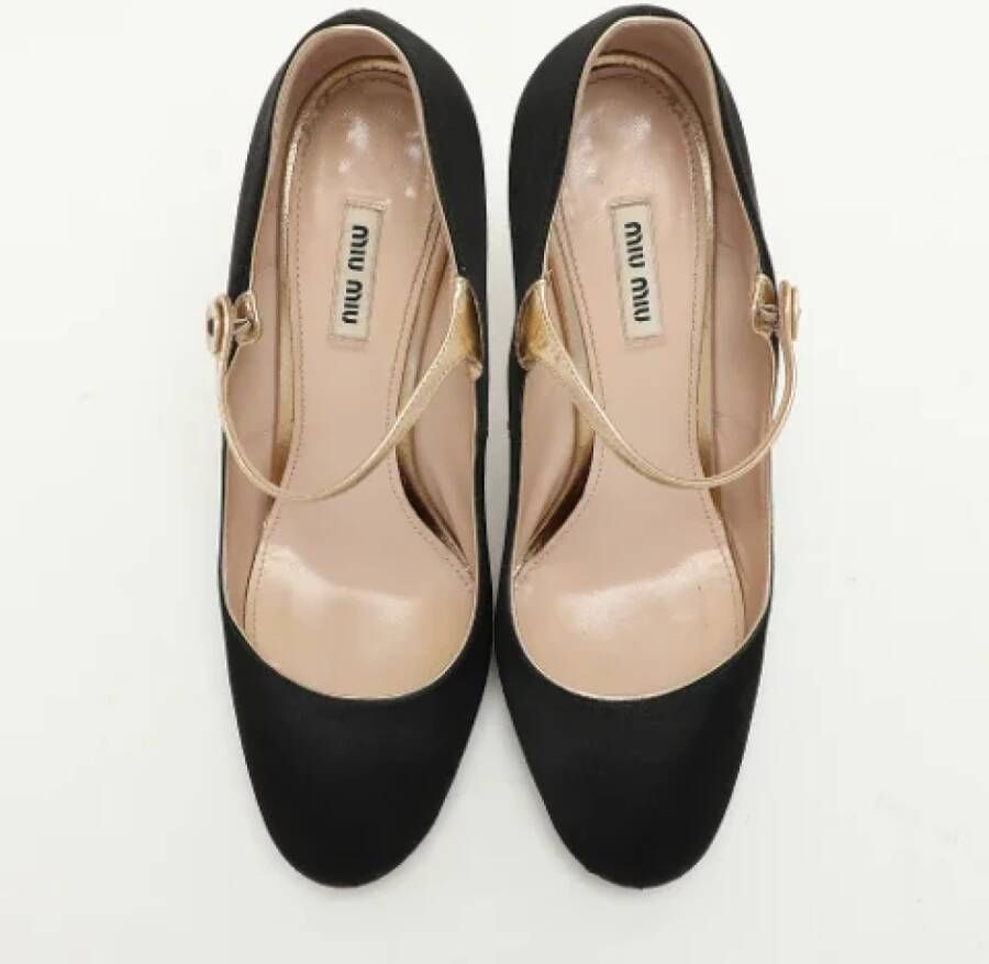 Miu Pre-owned Leather heels Black Dames