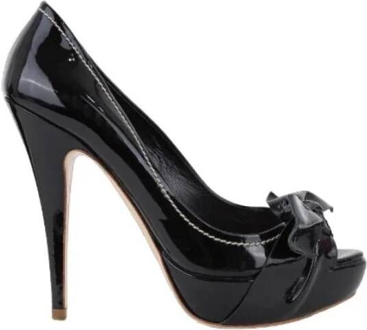 Miu Pre-owned Leather heels Black Dames