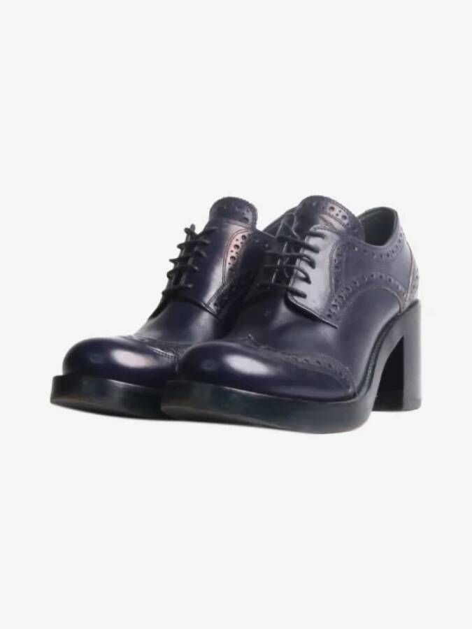 Miu Pre-owned Leather heels Blue Dames