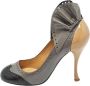 Miu Pre-owned Leather heels Gray Dames - Thumbnail 1