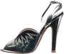 Miu Pre-owned Leather heels Gray Dames - Thumbnail 1