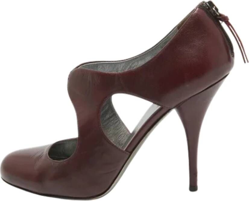 Miu Pre-owned Leather heels Purple Dames