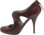 Miu Pre-owned Leather heels Purple Dames - Thumbnail 1