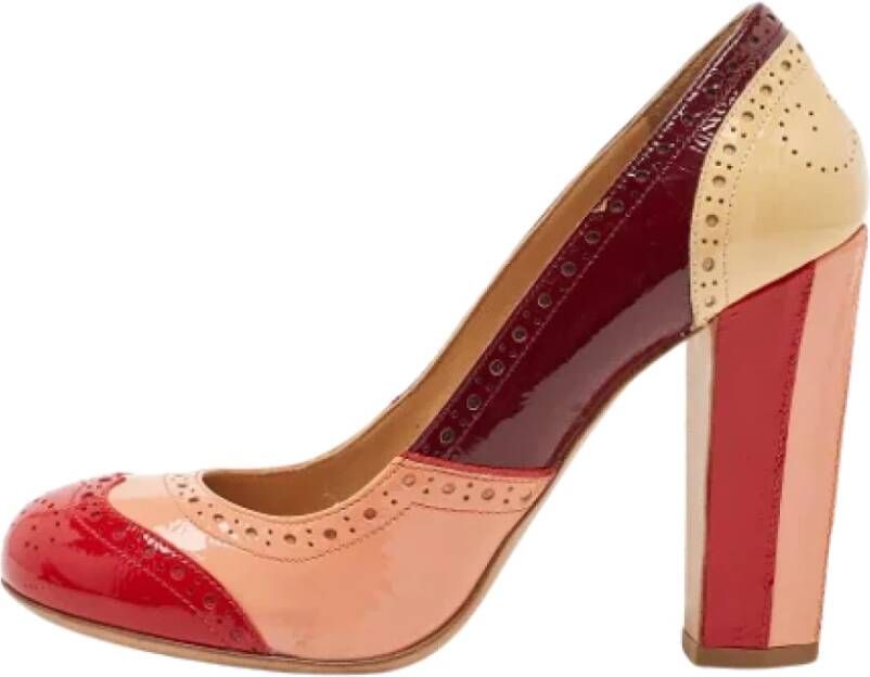 Miu Pre-owned Leather heels Red Dames