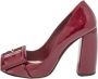 Miu Pre-owned Leather heels Red Dames - Thumbnail 1