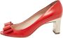 Miu Pre-owned Leather heels Red Dames - Thumbnail 1