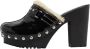 Miu Pre-owned Leather mules Black Dames - Thumbnail 1