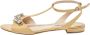 Miu Pre-owned Leather sandals Beige Dames - Thumbnail 1