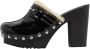 Miu Pre-owned Leather sandals Black Dames - Thumbnail 1