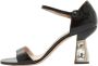 Miu Pre-owned Leather sandals Black Dames - Thumbnail 1