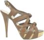 Miu Pre-owned Leather sandals Brown Dames - Thumbnail 1