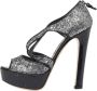 Miu Pre-owned Leather sandals Gray Dames - Thumbnail 1