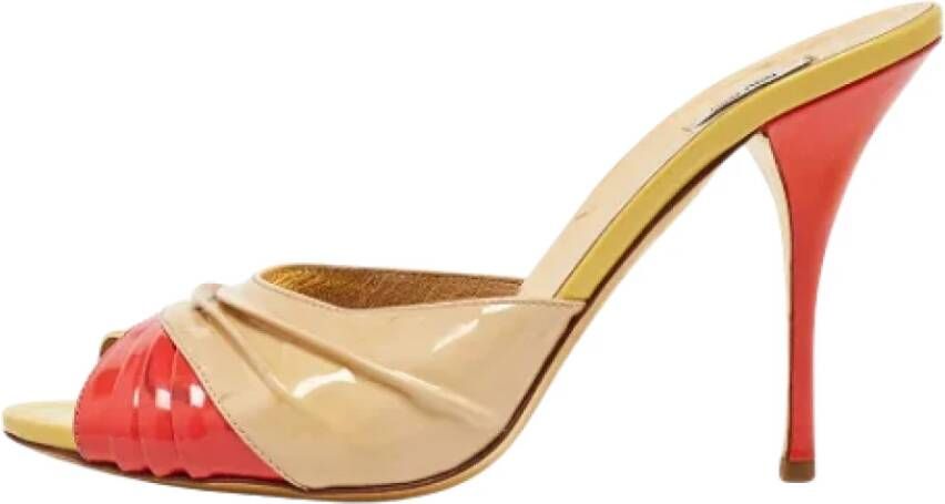 Miu Pre-owned Leather sandals Multicolor Dames