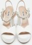 Miu Pre-owned Leather sandals White Dames - Thumbnail 1