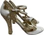 Miu Pre-owned Leather sandals Yellow Dames - Thumbnail 1