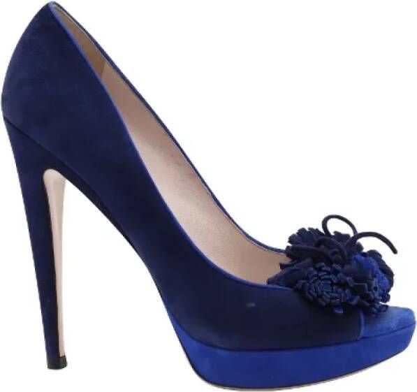 Miu Pre-owned Pumps Blue Dames