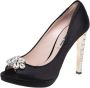 Miu Pre-owned Satin heels Black Dames - Thumbnail 1