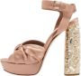 Miu Pre-owned Satin sandals Beige Dames - Thumbnail 1