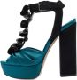 Miu Pre-owned Satin sandals Black Dames - Thumbnail 1