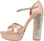 Miu Pre-owned Satin sandals Pink Dames - Thumbnail 1