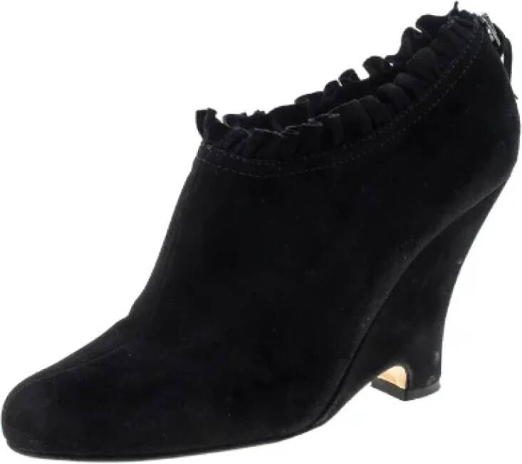 Miu Pre-owned Suede boots Black Dames