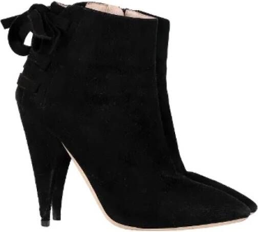 Miu Pre-owned Suede boots Black Dames