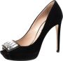 Miu Pre-owned Suede heels Black Dames - Thumbnail 1