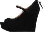 Miu Pre-owned Suede heels Black Dames - Thumbnail 1