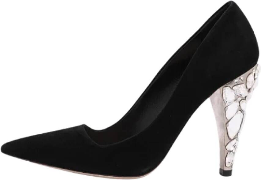 Miu Pre-owned Suede heels Black Dames