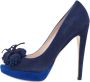 Miu Pre-owned Suede heels Blue Dames - Thumbnail 1