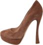 Miu Pre-owned Suede heels Brown Dames - Thumbnail 1