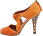 Miu Pre-owned Suede heels Orange Dames - Thumbnail 1