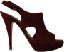 Miu Pre-owned Suede heels Red Dames - Thumbnail 1