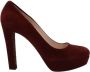 Miu Pre-owned Suede heels Red Dames - Thumbnail 1