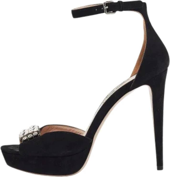 Miu Pre-owned Suede sandals Black Dames