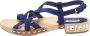 Miu Pre-owned Suede sandals Blue Dames - Thumbnail 1