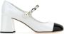 Miu Pumps met parelversiering en leren ketting White Dames - Thumbnail 1