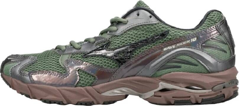 Mizuno Agave Green Wave Rider Hardloopschoenen Multicolor Heren