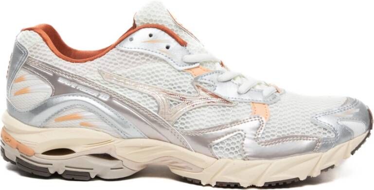 Mizuno Beige Veterschoenen Mesh Zilver Multicolor Heren