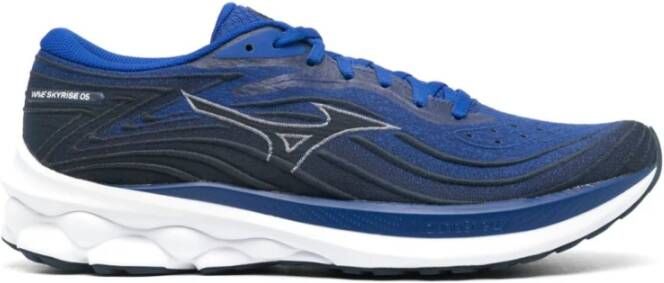 Mizuno Blauwe Sneakers met Paneel Mesh Ontwerp Blue Heren