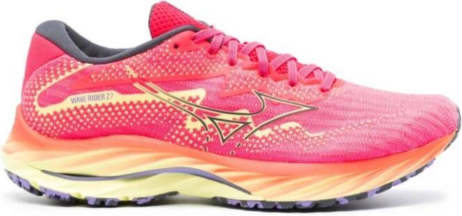 Mizuno Framboosroze Wave Rider 27 Sneakers Pink Dames