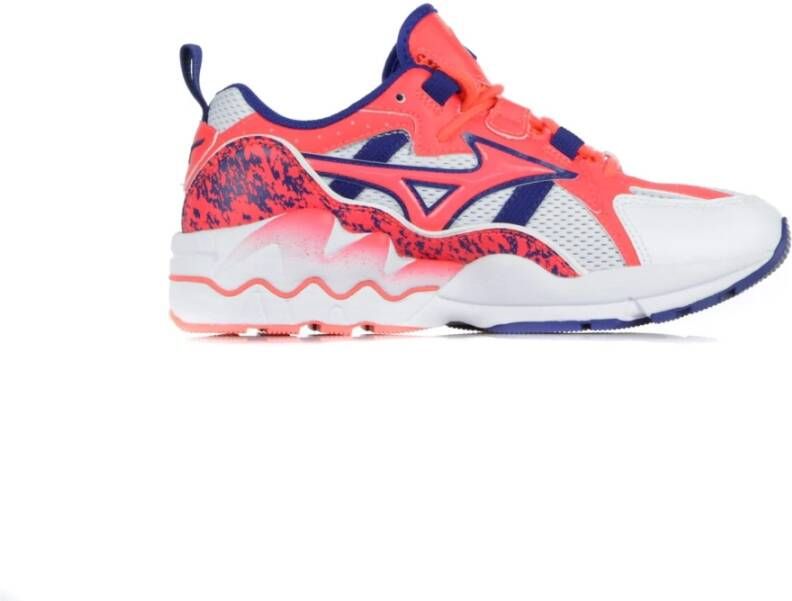 Mizuno Heren lage schoen in wit koraal blauw Multicolor Heren