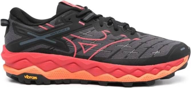 Mizuno Panelled Mesh Sneakers Zwart Multicolor Heren