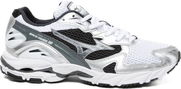 Mizuno Wave Rider 10 Wit Zwart Zilver