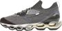 Mizuno Geperforeerde Leren en Stoffen Sneakers Gray Heren - Thumbnail 5