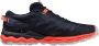 Mizuno Wave Daichi 7 Trailrunningschoenen Dames Night Sky Quicksilver Coral - Thumbnail 2