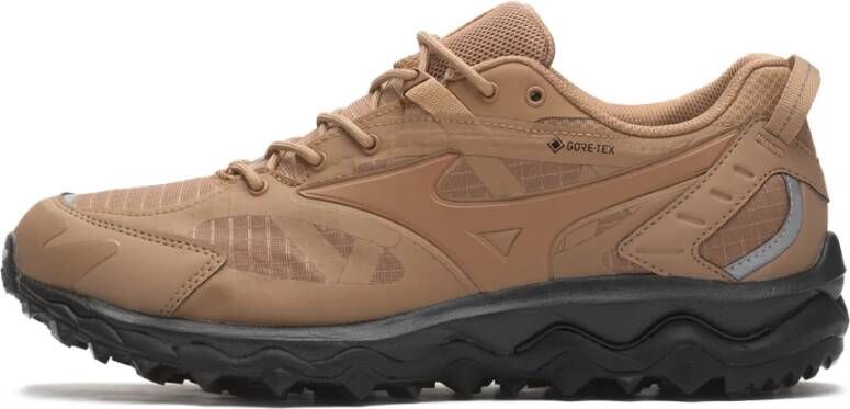 Mizuno Wave Mujin Gore-Tex Trail Hardloopschoenen Beige